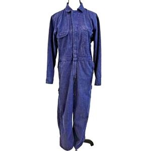 VTG 60s/70s Big Ben Denim Coveralls 38S Blue Bell Workwear Jumpsuit USA Talon